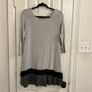 Long Sleeve Tunic with Ruffles